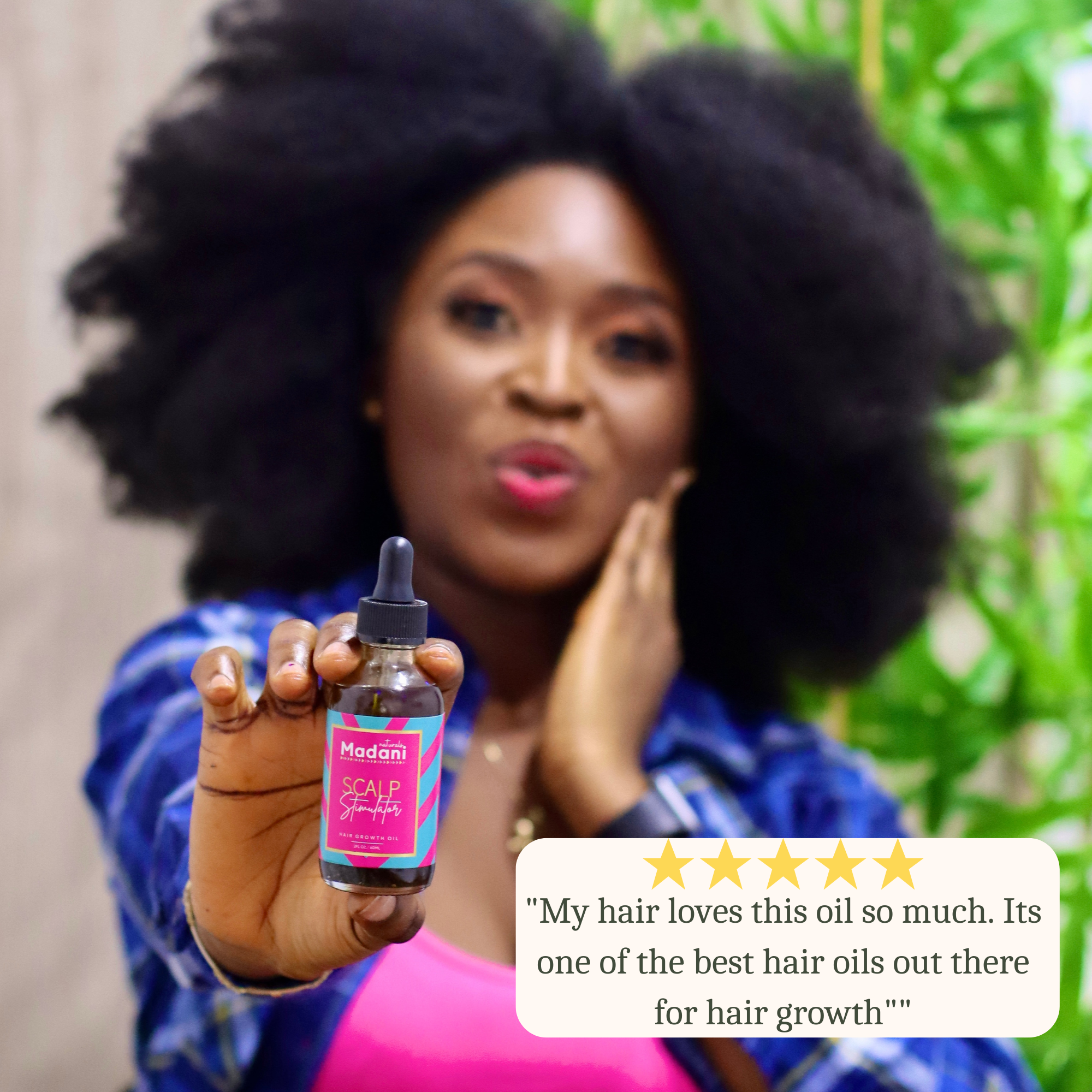 Madani Naturals Super Hair Growth Combo - 1 Chebe Grease & 1 Scalp Stimulator Hair Growth Oil 2oz