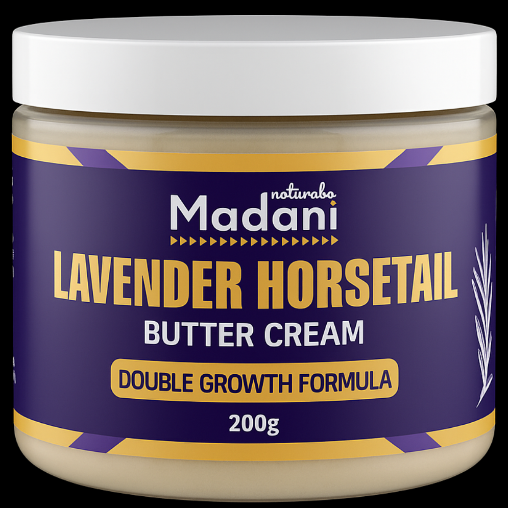 Madani Naturals Lavender Horsetail Butter Cream – Double Growth Formula (200g)