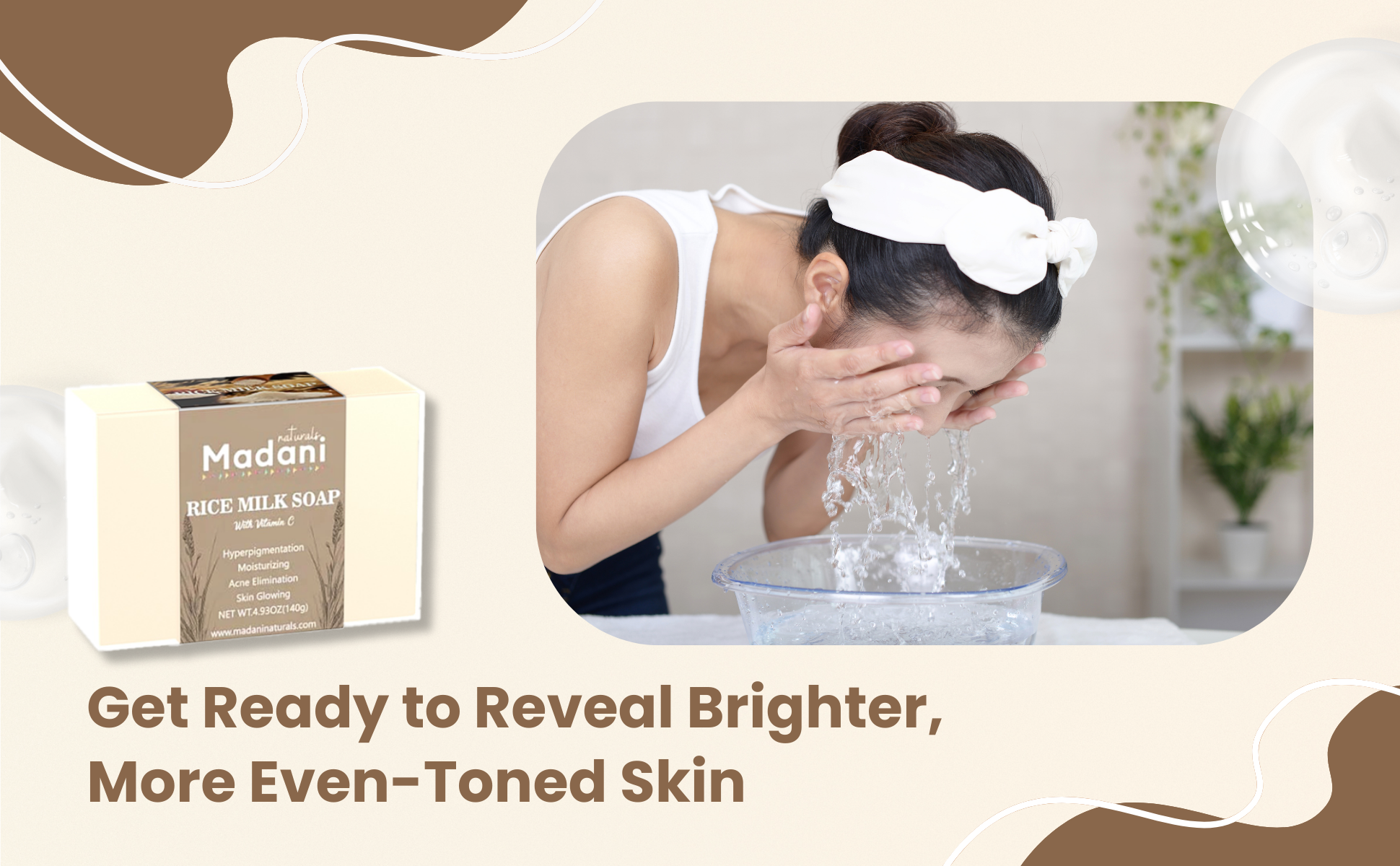 Rice Milk Repair Brightening Soap with Vitamin C & Salicylic Acid