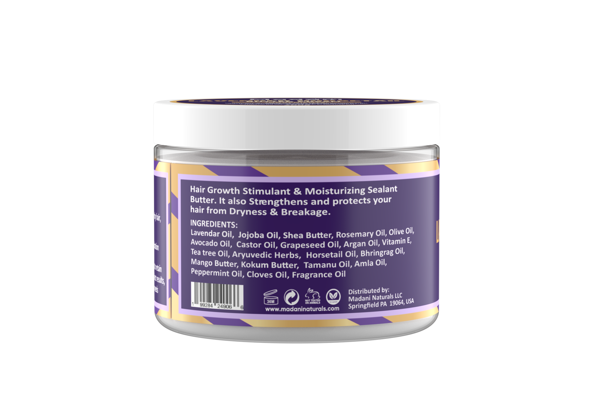 Madani Naturals Lavender Horsetail Butter Cream – Double Growth Formula (200g)