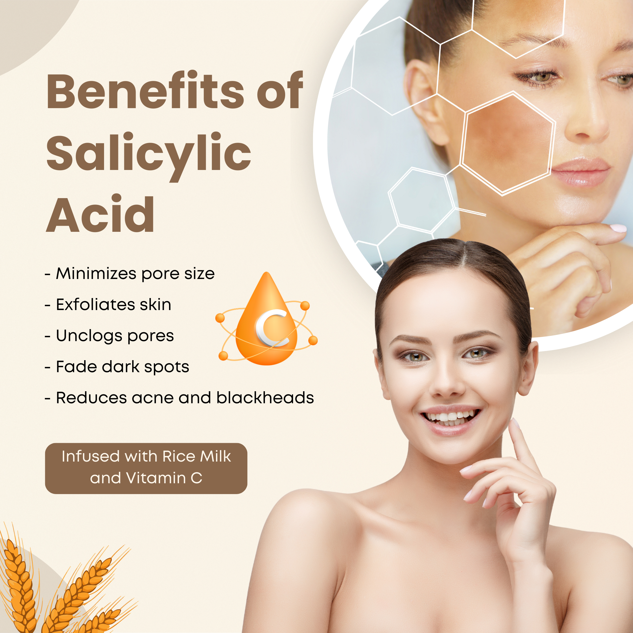 Rice Milk Repair Brightening Soap with Vitamin C & Salicylic Acid