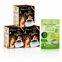 3 Coffee & 1 detox tea